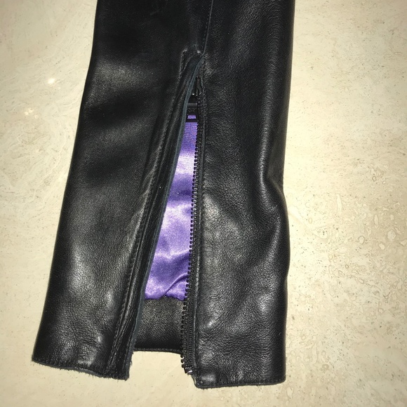 Andrew Marc black lamb skin leather jacket. - Picture 5 of 5